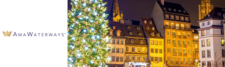 Christmas Market in Evening