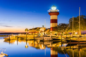 Lighthouse and Harbor in Hilton Head