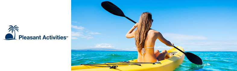 Woman Kayaking in Hawaii