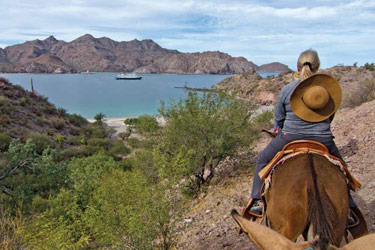Horseback riding, Uncruise Baja's Bounty