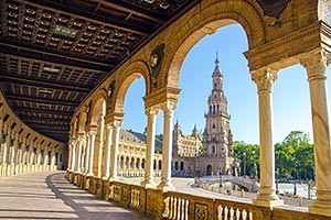 Plaza de Espana in Seville, Spain