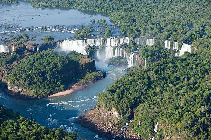 Aerial view of Iguazu Falls, Argentina